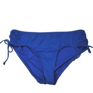 Liz Claiborne Blue bikini bottoms with side ties